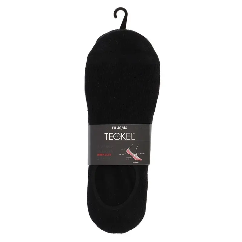 3-paar zwarte invisible sneaker sokjes