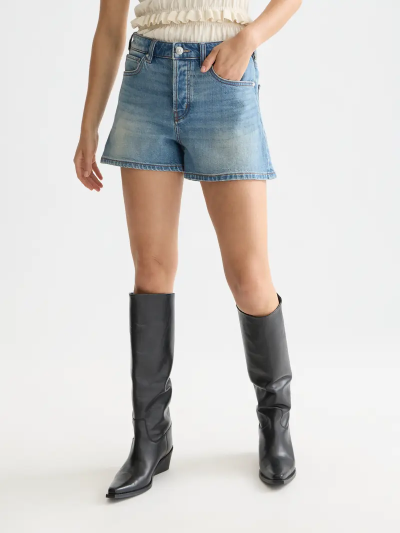A Line Denim Short