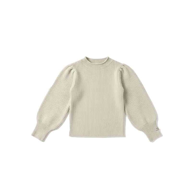 Ada Sweater | Warm White Melange