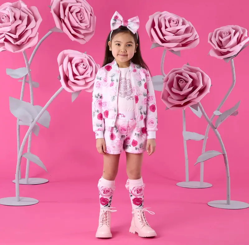 A’Dee - Alice rose print bomber