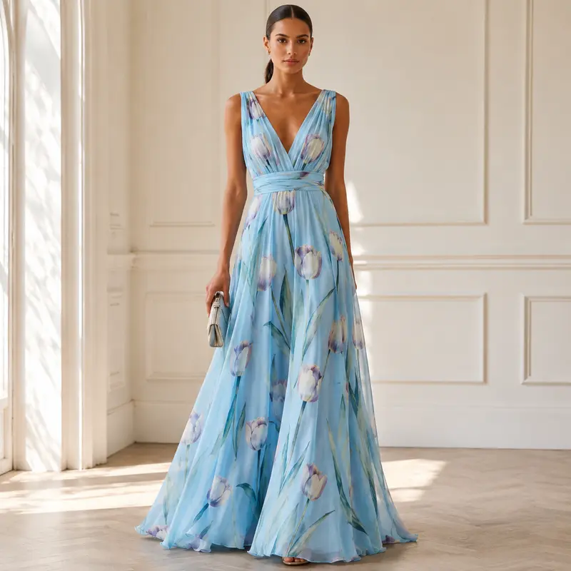 Agathe | Stilvolles Langes Maxikleid