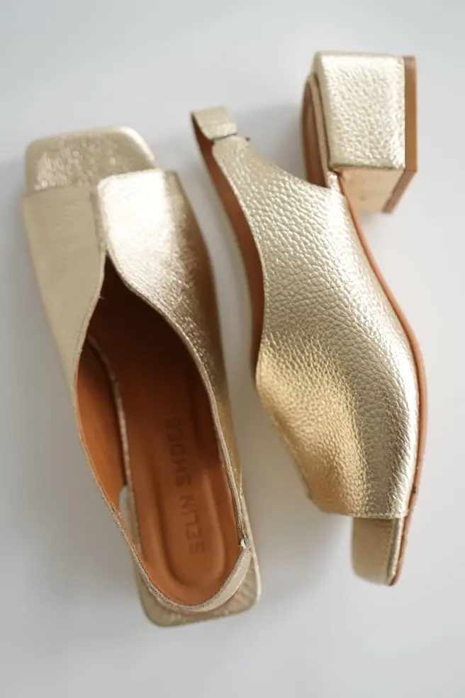 Alanee | Modische Halb-Pumps mit offenem Fersenriemen