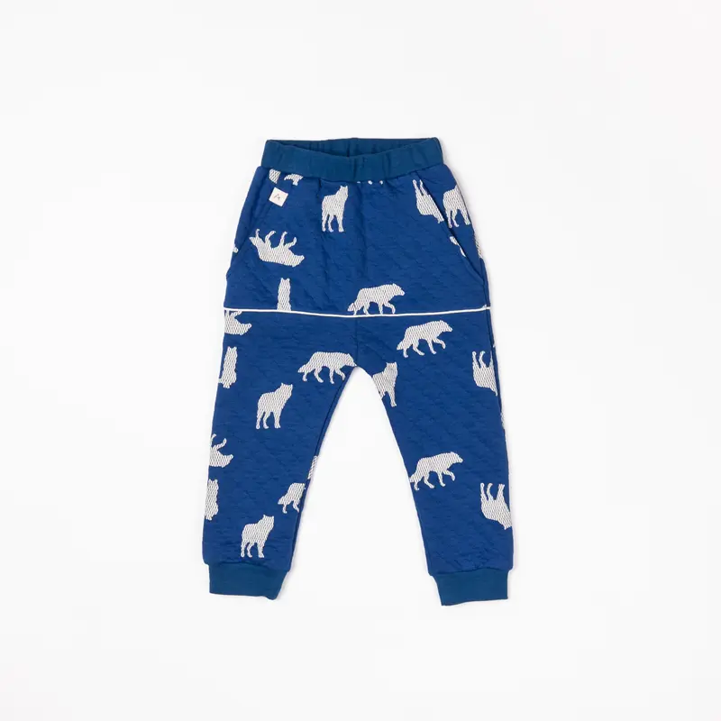Alba of Denmark - Kristoffer Pants Solidate Blue Playing Wolves