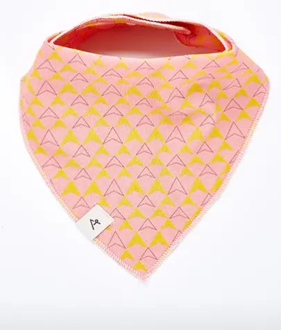 AlbaBabY Hang Bib - Mauveglow Boomerang