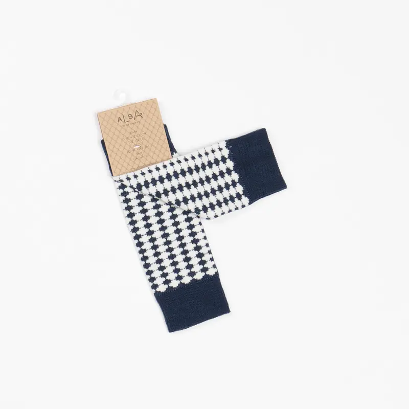 AlbaBaby - Leah Legwarmers Mood Indigo Tiles