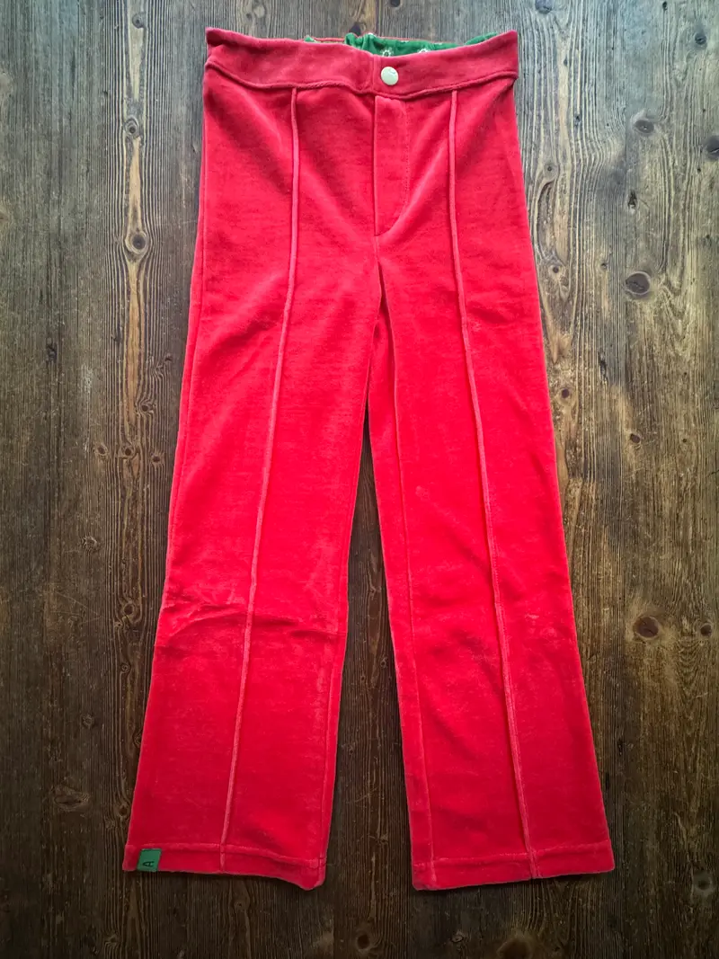 AlbaBaby Pants Fegte Box Pants Pink Velours