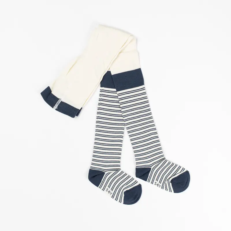 AlbaBaby Tights Karla Dark Denim Striped