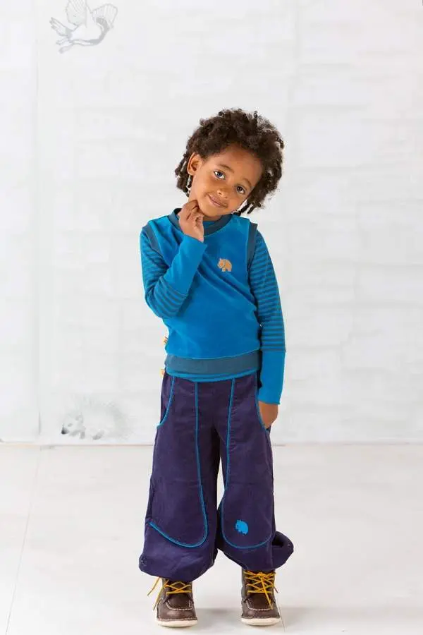 Albababy - Waistcoat David Blue - Blauwe Spencer
