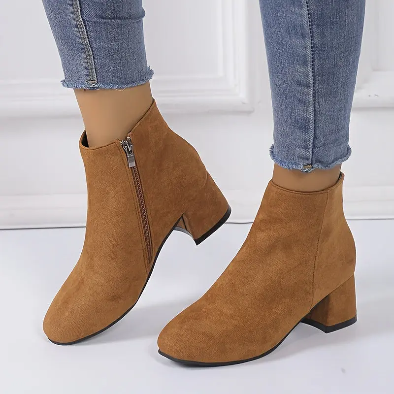 Alcyone | Damen Stiefelette mit Blockabsatz