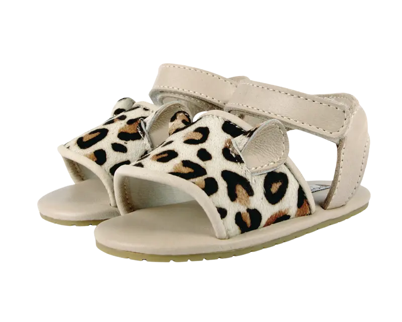 Alina Sandals | Leopard | Ivory Classic Leather