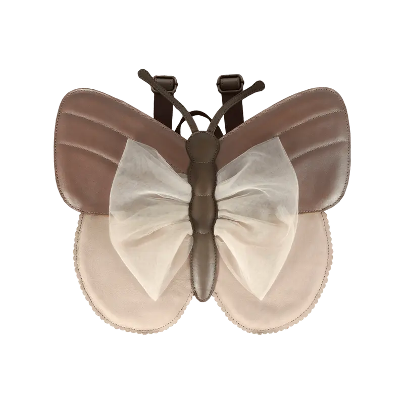 Alja Schoolbag | Vlinder | Clay Metallic Leather