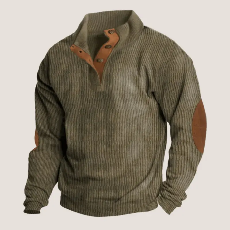 Allen | Kordpullover mit Stehkragen