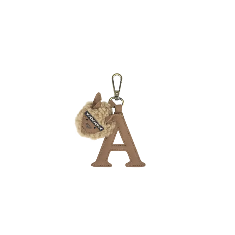 Alphabet Keychain Large | A | Truffle Nubuck