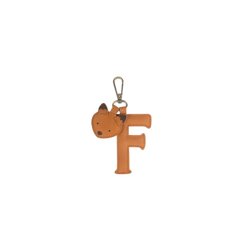 Alphabet Keychain Large | F | Maple Nubuck