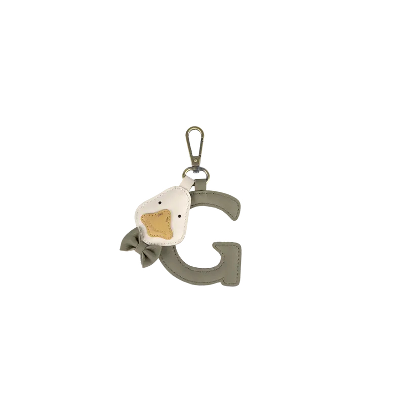 Alphabet Keychain Large | G | Stone Nubuck