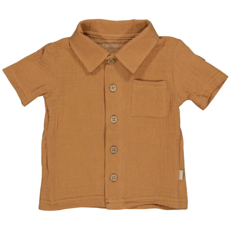 Amber bruine blouse Muslin 261072