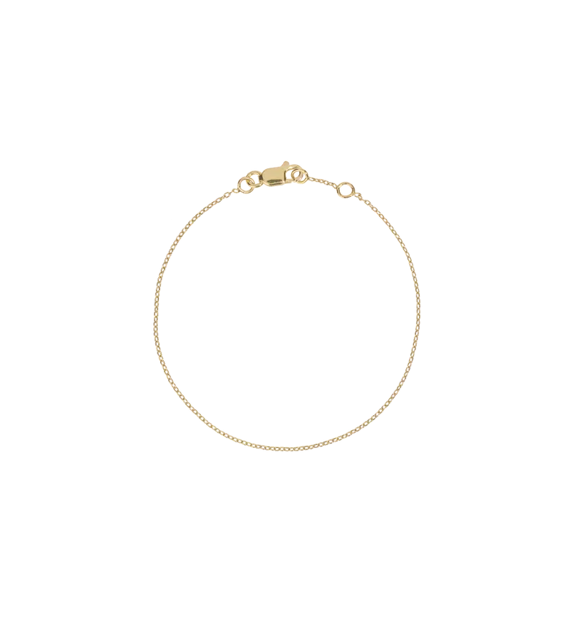 Anchor Plain Bracelet | Gold Plated