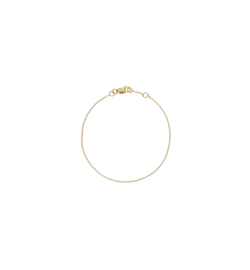 Anchor Plain Mini Bracelet | Gold Plated