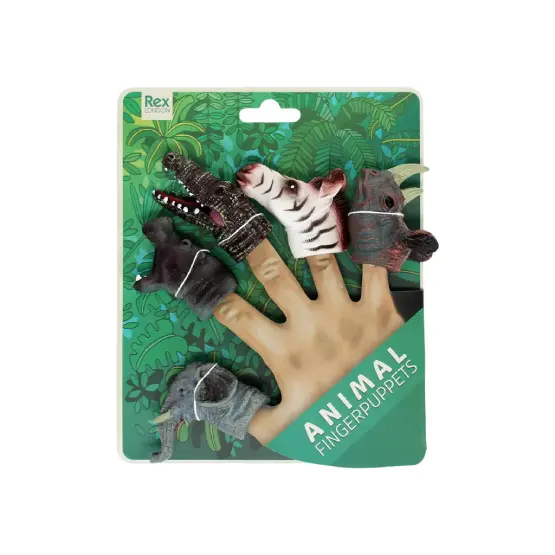 Animal Finger Puppets Set of 5
