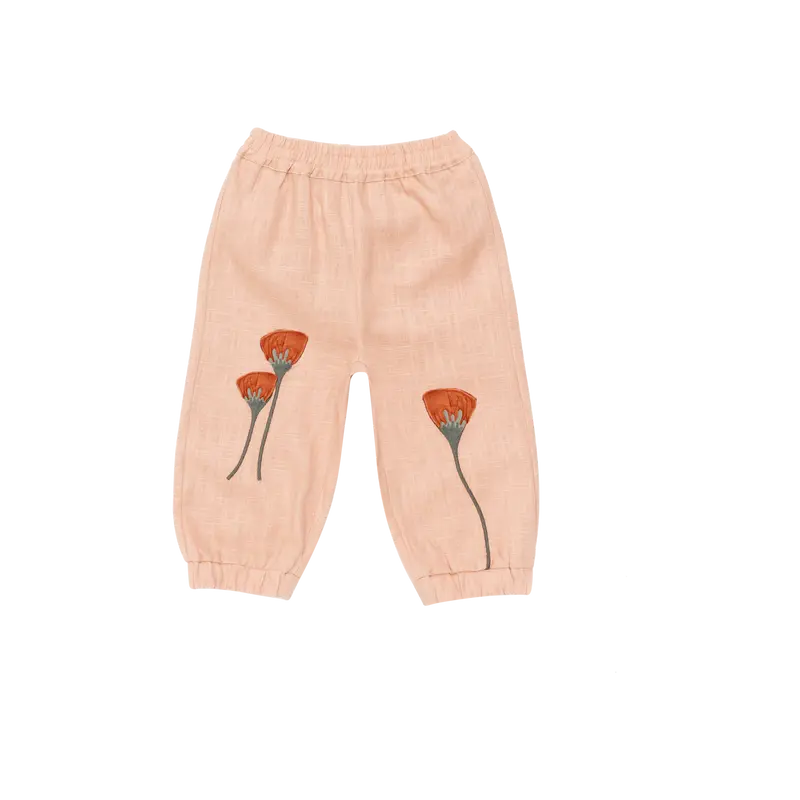 Anje Linen Trousers | Poppy | Cloudy Rose