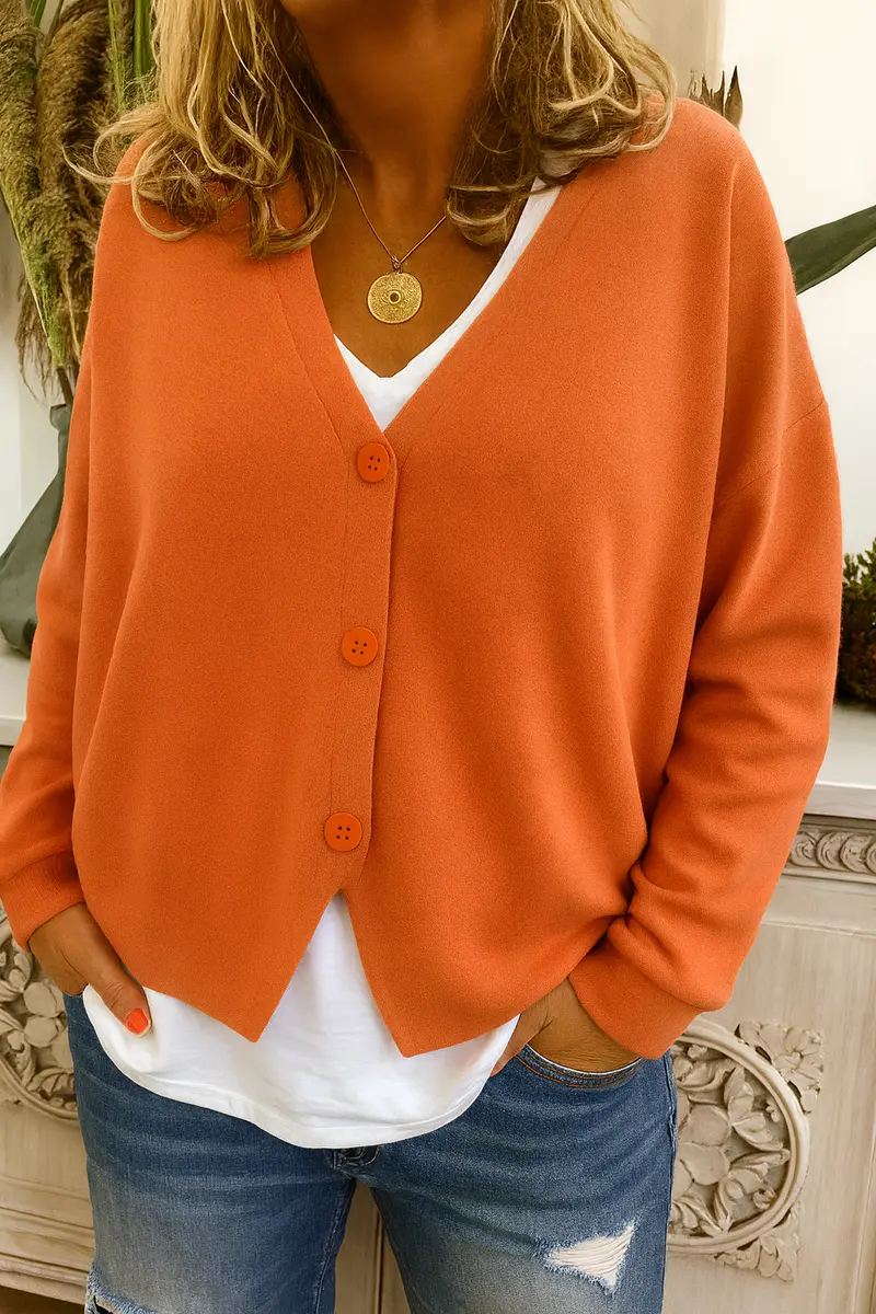 Anne | Warme Zeitlose Strickjacke