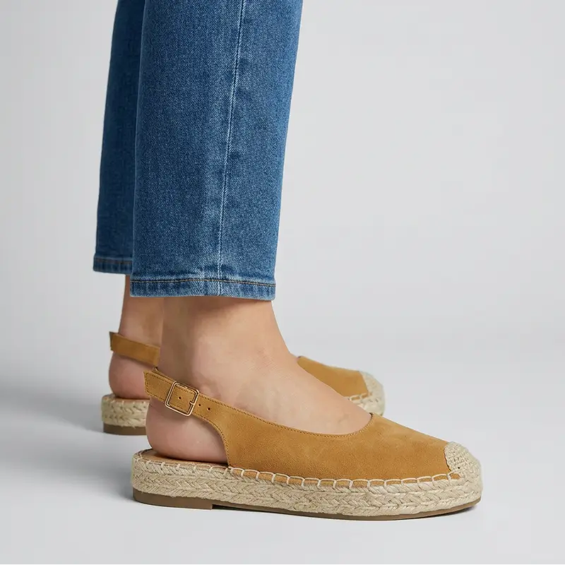 Anngel | Bequeme Slingback-Espadrilles mit Jutesohle