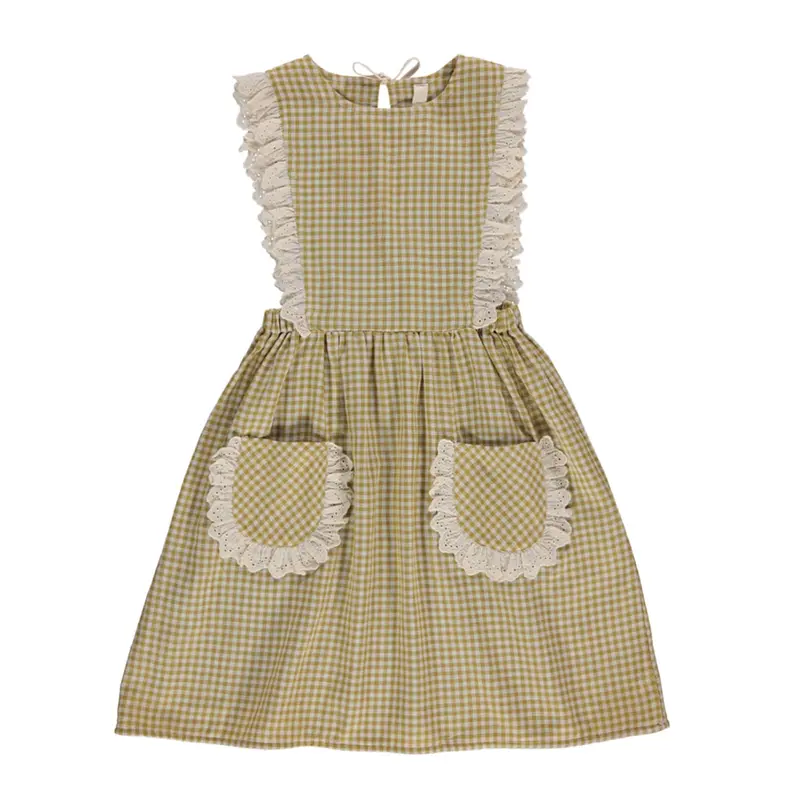 Apron Pepa Mustard Vichy