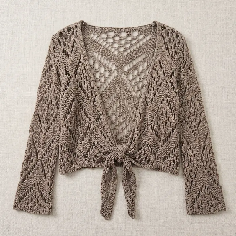 Aravelle - Offener Strick-Cardigan