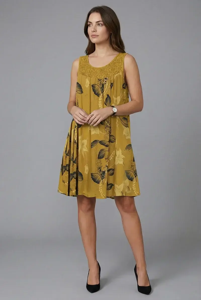 Ariadne - Elegantes Shiftkleid mit Blumenprint