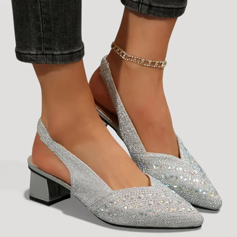 Aura | Elegante Slingback Heels mit Blockabsatz