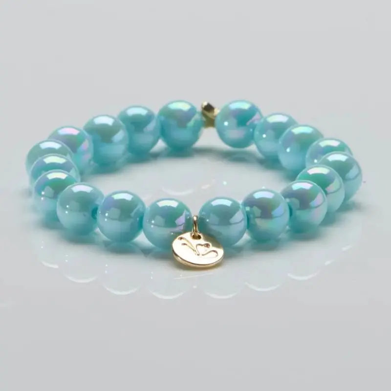 Azure Pearl parelarmband 10mm
