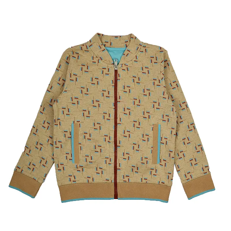 Baba Kidswear - Bomber jacket Jacquard Blocks