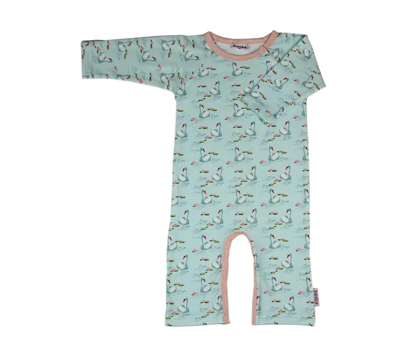 Baba*Kidswear Jumpsuit Lightblue Swans