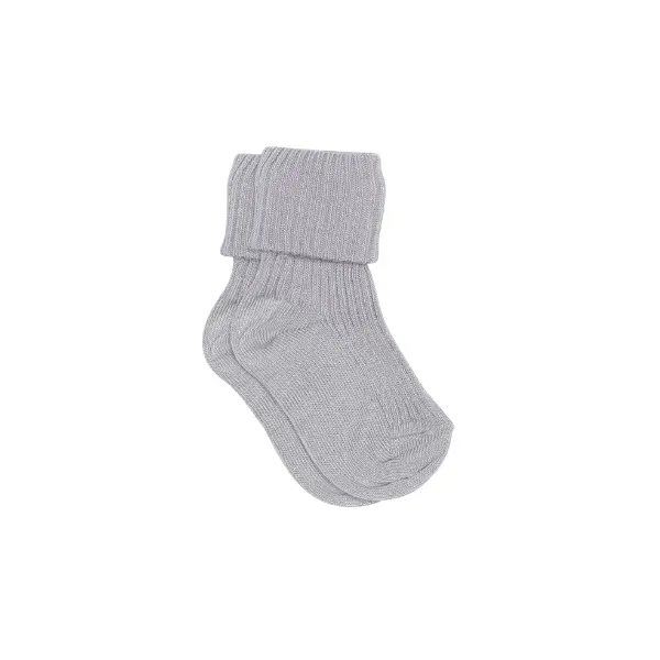 Baby Socks Rib Cotton Lavender Sky