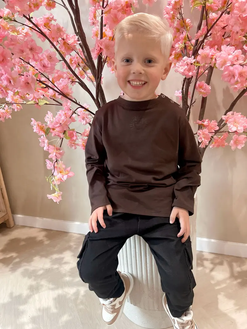 Babykleding - Scott Shirt Bruin
