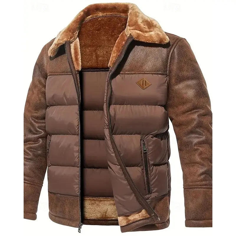 Baldwulf | Herren Steppjacke Gefüttert Winterjacke