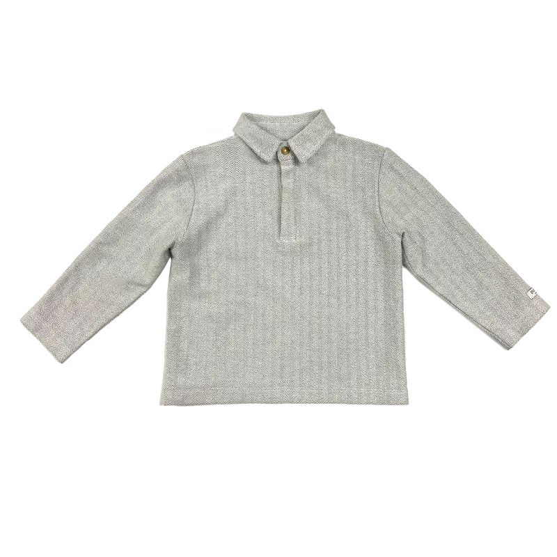 Bartus Shirt | White Sand Melange