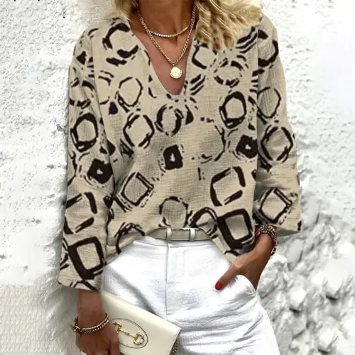 Batsheva – Elegante Bluse Mit V-Ausschnitt
