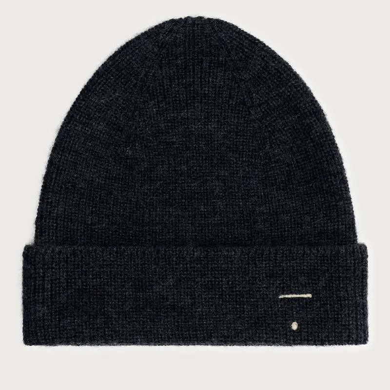 Beanie Baby Knitted Black Melange