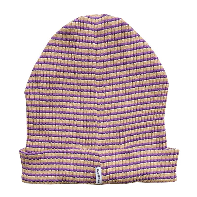 Beanie Rib Stripe Acai