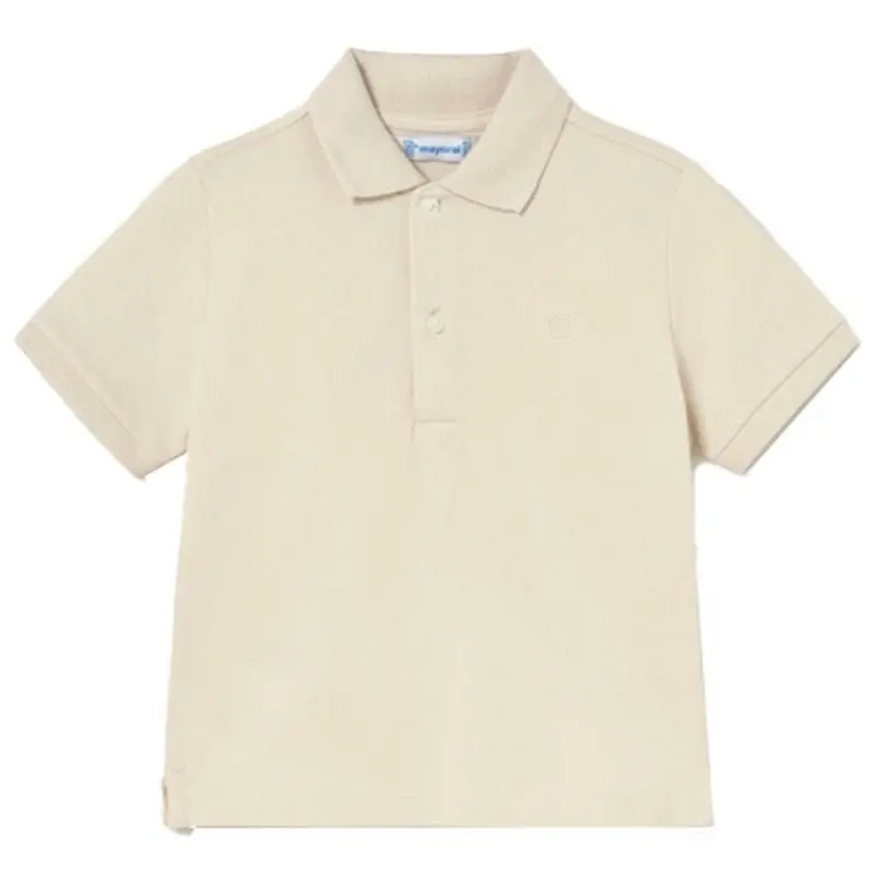 Beige basic korte mouw polo 102