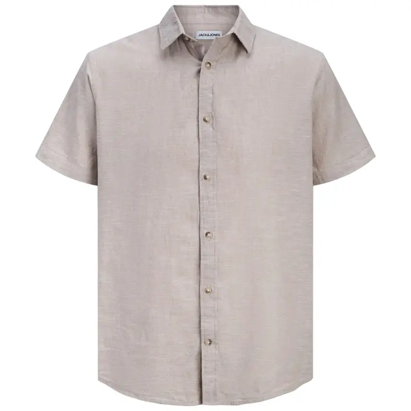 Beige blend shirt Summer Linen