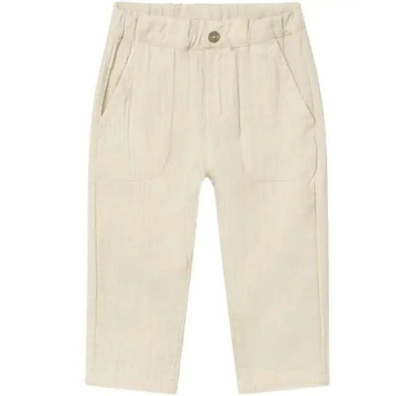 Beige katoenen lange broek 1521