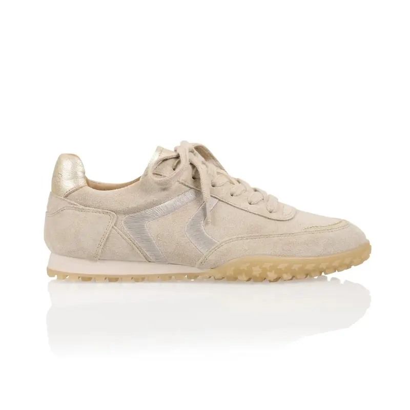 Beige met champagne sneaker Tao