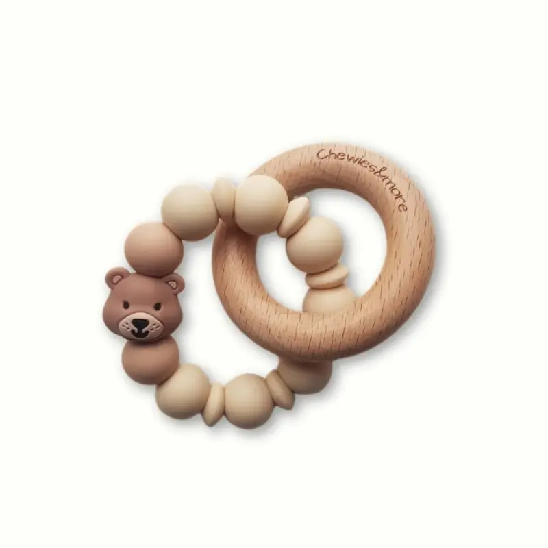 Beige mini rattle Bear Navaho