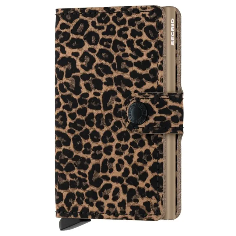 Beige miniwallet Leo