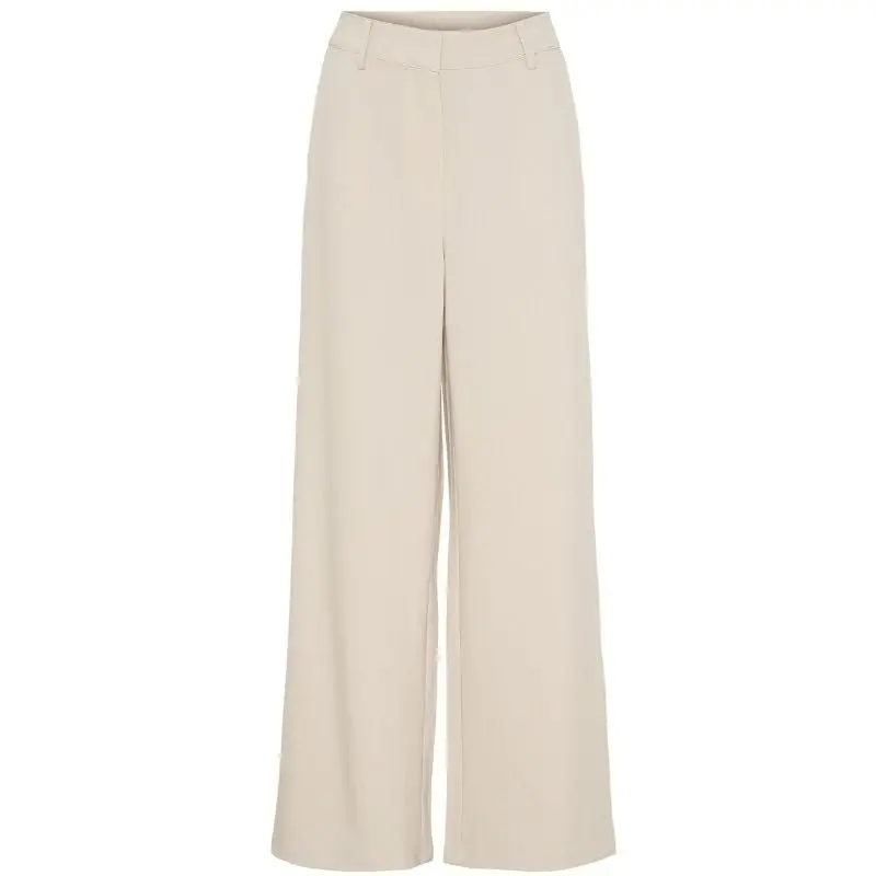 Beige wide leg pantalon Felicia