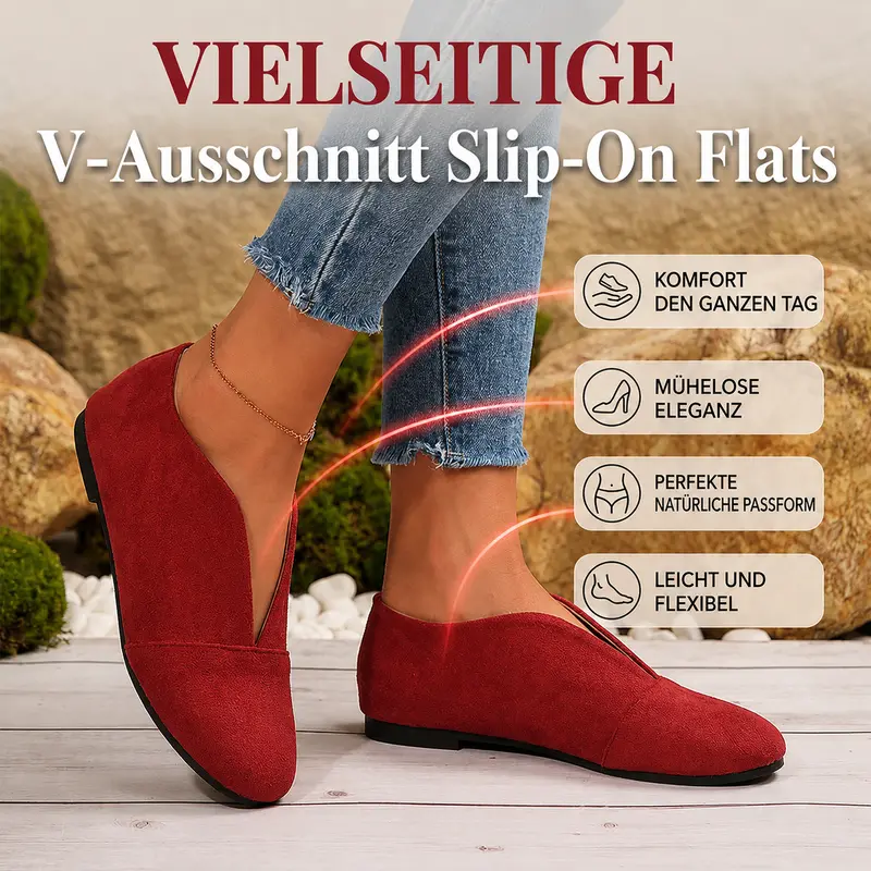 Belessa | Weiche Alltagsschuhe mit V-Ausschnitt