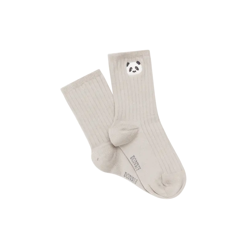 Bell Socks | Panda | Silver Grey