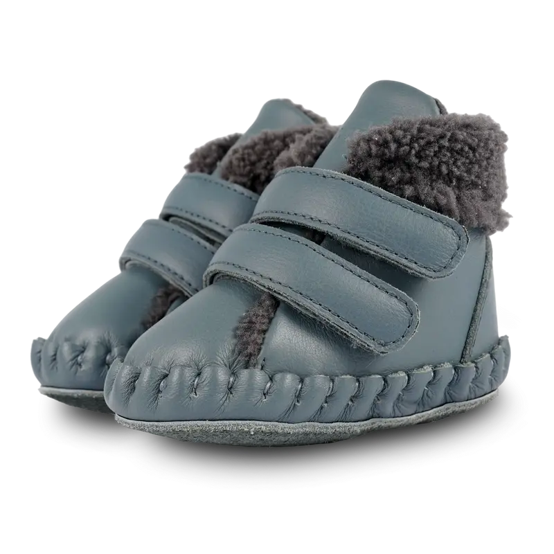 Bicker Booties | Blue Stone Leather
